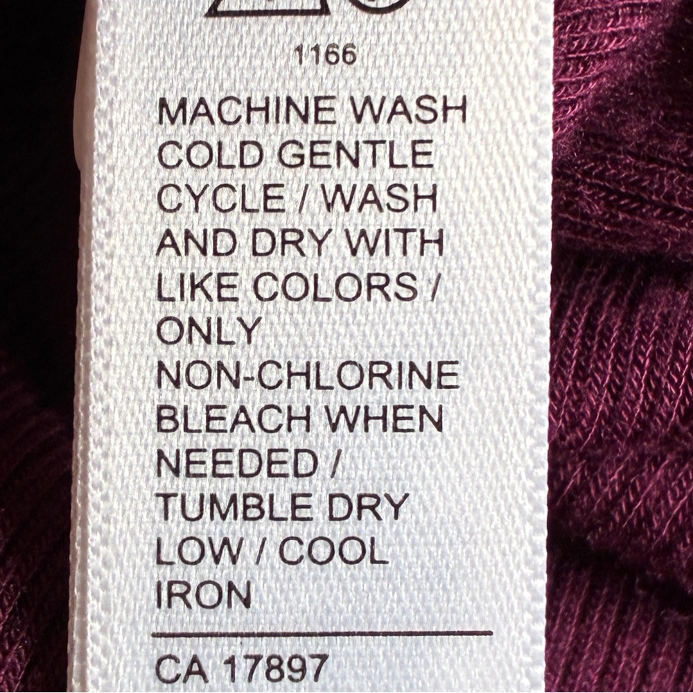 Athleta Well Rested Ribbed Sleep Tank XL Burgundy - Picture 10 of 12
